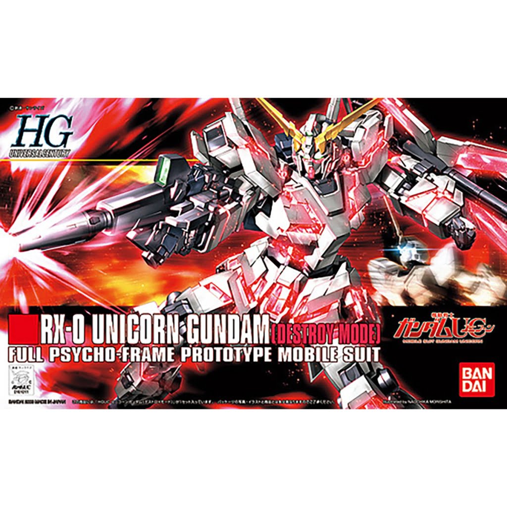 Gundam - Universal Century RX-0 Unicorn Gundam Destroy Mode 1/144 [HG]