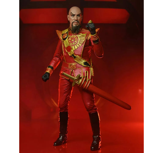 Figurine NECA - Flash Gordon (1980) Ultimate Ming (Red Military Outfit)